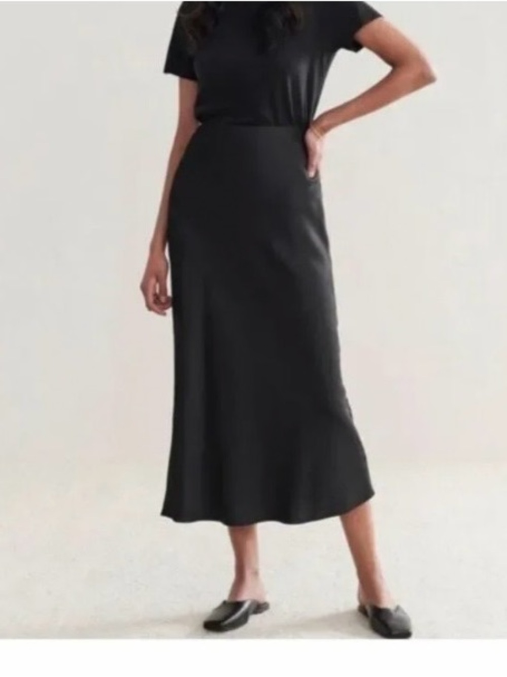 jenni kayne sawyer slip skirt black
